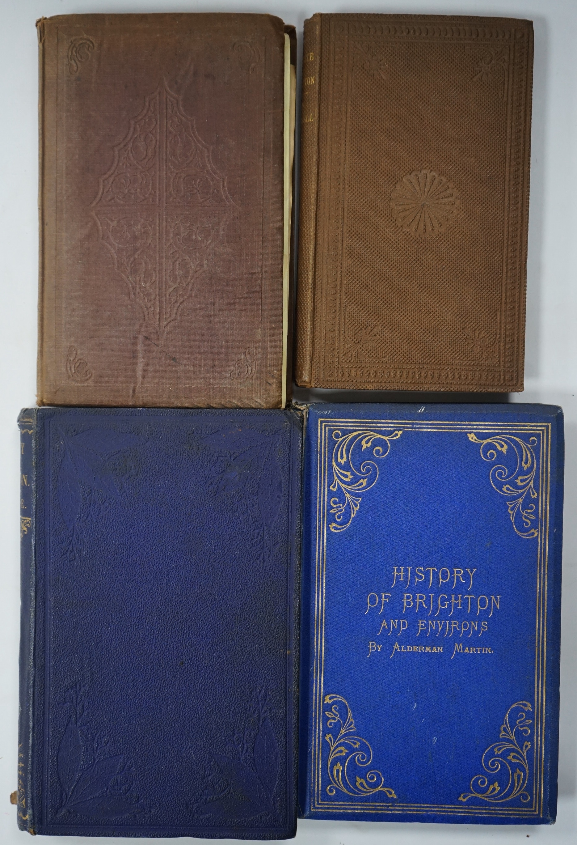 [Brighton Interest] Merrifield, Mrs. - A Sketch of the Natural History of Brighton and Its Vicinity, original cloth, 1860; Kebbell, William. The Climate of Brighton, original cloth, 1859; Martin, Henry. The History of Br